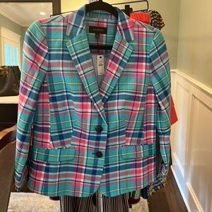 NWT Talbots Plaid Blazer